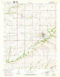 Leon Kansas Historical topographic map, 1:24000 scale, 7.5 X 7.5 Minute, Year 1963