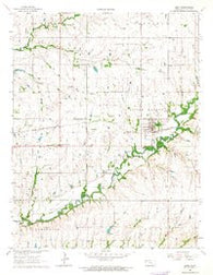 Leon Kansas Historical topographic map, 1:24000 scale, 7.5 X 7.5 Minute, Year 1963