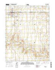 Leoti Kansas Current topographic map, 1:24000 scale, 7.5 X 7.5 Minute, Year 2015