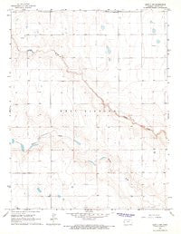Leoti 3 NW Kansas Historical topographic map, 1:24000 scale, 7.5 X 7.5 Minute, Year 1965