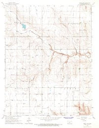 Leoti 3 SE Kansas Historical topographic map, 1:24000 scale, 7.5 X 7.5 Minute, Year 1966