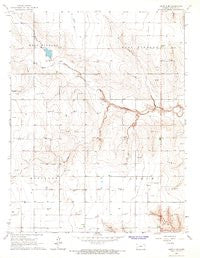 Leoti 3 SE Kansas Historical topographic map, 1:24000 scale, 7.5 X 7.5 Minute, Year 1966