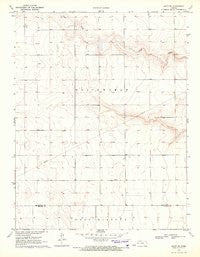 Leoti SW Kansas Historical topographic map, 1:24000 scale, 7.5 X 7.5 Minute, Year 1970