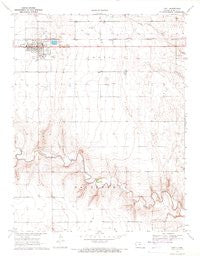 Leoti Kansas Historical topographic map, 1:24000 scale, 7.5 X 7.5 Minute, Year 1970