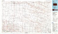 Leoti Kansas Historical topographic map, 1:100000 scale, 30 X 60 Minute, Year 1987