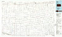 Leoti Kansas Historical topographic map, 1:100000 scale, 30 X 60 Minute, Year 1985