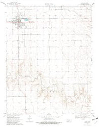 Leoti Kansas Historical topographic map, 1:24000 scale, 7.5 X 7.5 Minute, Year 1970