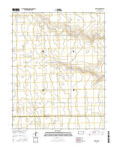Leoti SW Kansas Current topographic map, 1:24000 scale, 7.5 X 7.5 Minute, Year 2015