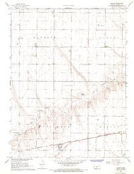 Levant Kansas Historical topographic map, 1:24000 scale, 7.5 X 7.5 Minute, Year 1967