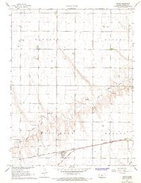 Levant Kansas Historical topographic map, 1:24000 scale, 7.5 X 7.5 Minute, Year 1967