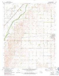Lewis Kansas Historical topographic map, 1:24000 scale, 7.5 X 7.5 Minute, Year 1972