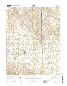 Lexington Kansas Current topographic map, 1:24000 scale, 7.5 X 7.5 Minute, Year 2016