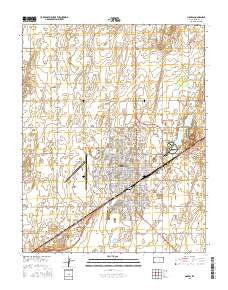 Liberal Kansas Current topographic map, 1:24000 scale, 7.5 X 7.5 Minute, Year 2016