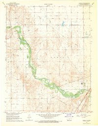 Liberal NE Kansas Historical topographic map, 1:24000 scale, 7.5 X 7.5 Minute, Year 1968