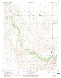 Liberal NE Kansas Historical topographic map, 1:24000 scale, 7.5 X 7.5 Minute, Year 1968