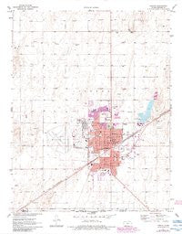 Liberal Kansas Historical topographic map, 1:24000 scale, 7.5 X 7.5 Minute, Year 1971