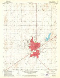 Liberal Kansas Historical topographic map, 1:24000 scale, 7.5 X 7.5 Minute, Year 1971