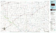 Liberal Kansas Historical topographic map, 1:100000 scale, 30 X 60 Minute, Year 1985
