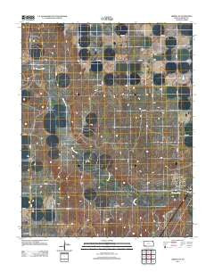 Liberal NE Kansas Historical topographic map, 1:24000 scale, 7.5 X 7.5 Minute, Year 2012