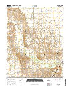 Liberal NE Kansas Current topographic map, 1:24000 scale, 7.5 X 7.5 Minute, Year 2016