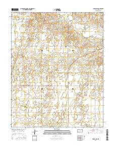 Liberal NW Kansas Current topographic map, 1:24000 scale, 7.5 X 7.5 Minute, Year 2016