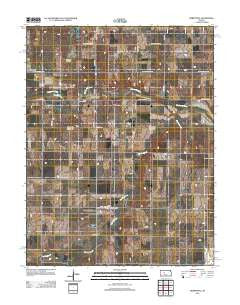 Liebenthal Kansas Historical topographic map, 1:24000 scale, 7.5 X 7.5 Minute, Year 2012