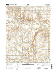 Liebenthal Kansas Current topographic map, 1:24000 scale, 7.5 X 7.5 Minute, Year 2015