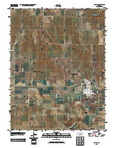 Lincoln Kansas Historical topographic map, 1:24000 scale, 7.5 X 7.5 Minute, Year 2009