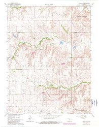 Lincoln NW Kansas Historical topographic map, 1:24000 scale, 7.5 X 7.5 Minute, Year 1968