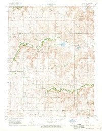Lincoln NW Kansas Historical topographic map, 1:24000 scale, 7.5 X 7.5 Minute, Year 1968