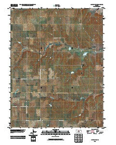 Lincoln NW Kansas Historical topographic map, 1:24000 scale, 7.5 X 7.5 Minute, Year 2009