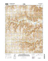 Lincoln NW Kansas Current topographic map, 1:24000 scale, 7.5 X 7.5 Minute, Year 2016