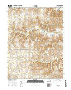 Lincoln NW Kansas Current topographic map, 1:24000 scale, 7.5 X 7.5 Minute, Year 2016