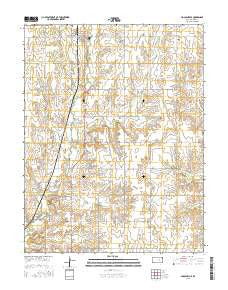 Lincolnville Kansas Current topographic map, 1:24000 scale, 7.5 X 7.5 Minute, Year 2015