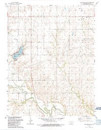 Lincolnville SW Kansas Historical topographic map, 1:24000 scale, 7.5 X 7.5 Minute, Year 1989