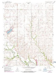 Lincolnville SW Kansas Historical topographic map, 1:24000 scale, 7.5 X 7.5 Minute, Year 1957