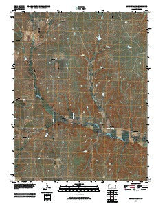 Lincolnville NE Kansas Historical topographic map, 1:24000 scale, 7.5 X 7.5 Minute, Year 2009