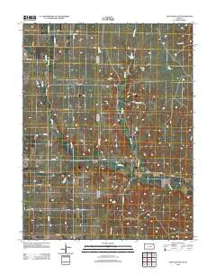 Lincolnville NE Kansas Historical topographic map, 1:24000 scale, 7.5 X 7.5 Minute, Year 2012