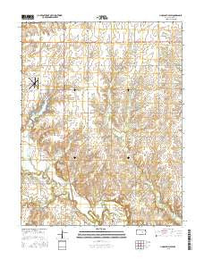 Lincolnville SW Kansas Current topographic map, 1:24000 scale, 7.5 X 7.5 Minute, Year 2015