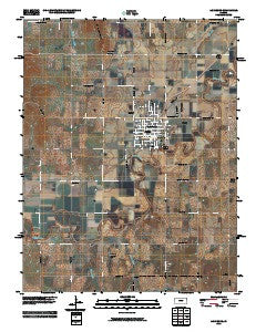 Lindsborg Kansas Historical topographic map, 1:24000 scale, 7.5 X 7.5 Minute, Year 2010