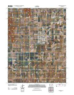 Lindsborg Kansas Historical topographic map, 1:24000 scale, 7.5 X 7.5 Minute, Year 2012