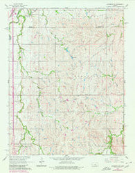 Lindsborg SE Kansas Historical topographic map, 1:24000 scale, 7.5 X 7.5 Minute, Year 1965