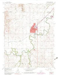 Lindsborg Kansas Historical topographic map, 1:24000 scale, 7.5 X 7.5 Minute, Year 1965