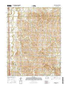 Lindsborg SE Kansas Current topographic map, 1:24000 scale, 7.5 X 7.5 Minute, Year 2015