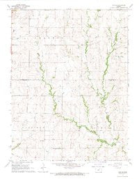 Linn SE Kansas Historical topographic map, 1:24000 scale, 7.5 X 7.5 Minute, Year 1968