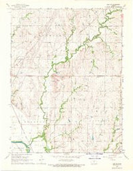 Linn SW Kansas Historical topographic map, 1:24000 scale, 7.5 X 7.5 Minute, Year 1968