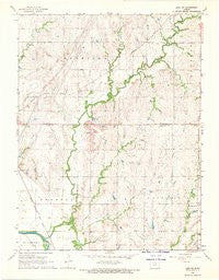 Linn SW Kansas Historical topographic map, 1:24000 scale, 7.5 X 7.5 Minute, Year 1968