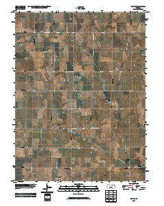 Linn SE Kansas Historical topographic map, 1:24000 scale, 7.5 X 7.5 Minute, Year 2009