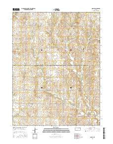 Linn SE Kansas Current topographic map, 1:24000 scale, 7.5 X 7.5 Minute, Year 2015