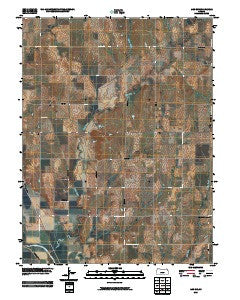 Linn SW Kansas Historical topographic map, 1:24000 scale, 7.5 X 7.5 Minute, Year 2009